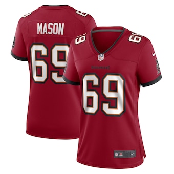 womens nike shaq mason red tampa bay buccaneers game player 